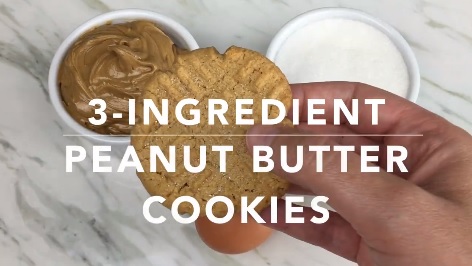 3 Ingredient Peanut Butter Cookie