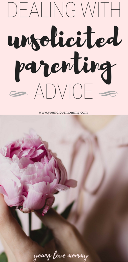 dealing with Unsolicited parenting advice