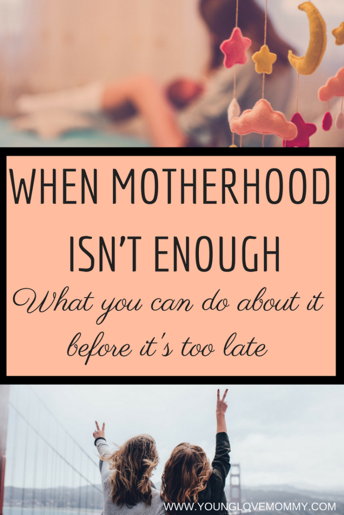 When motherhood isn't enough and you are riddled with mom guilt, here are some things you can do to help.