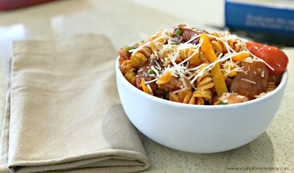 20 Minute Recipe | Sausage Rotini Pasta Skillet