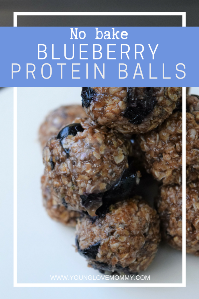 No Bake Blueberry Protein Balls Recipe