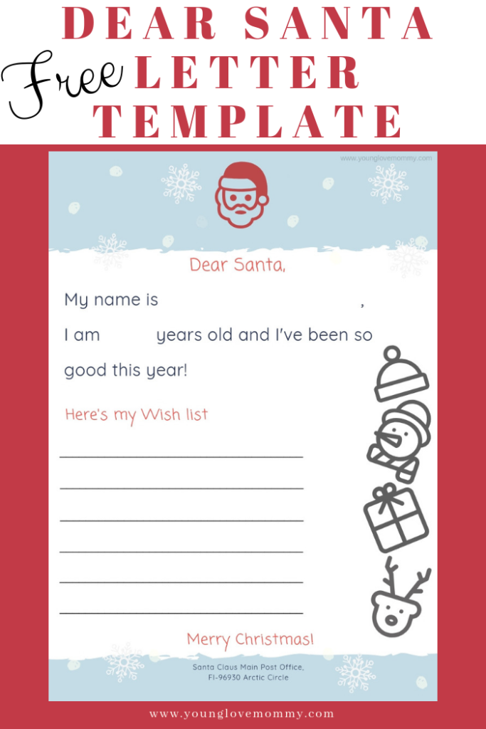 free Dear Santa letter Template