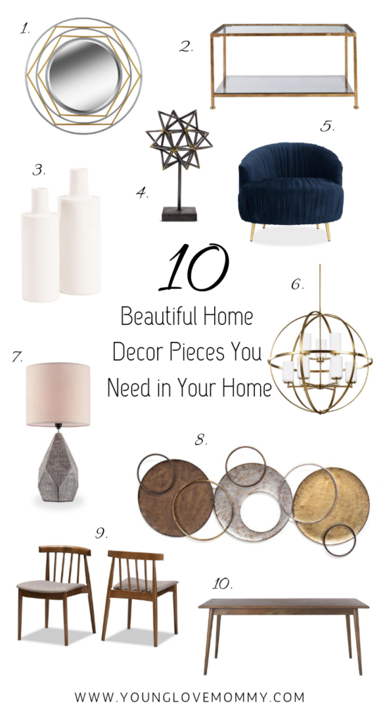 10 Beautiful Home Decor Pieces you need in your Home