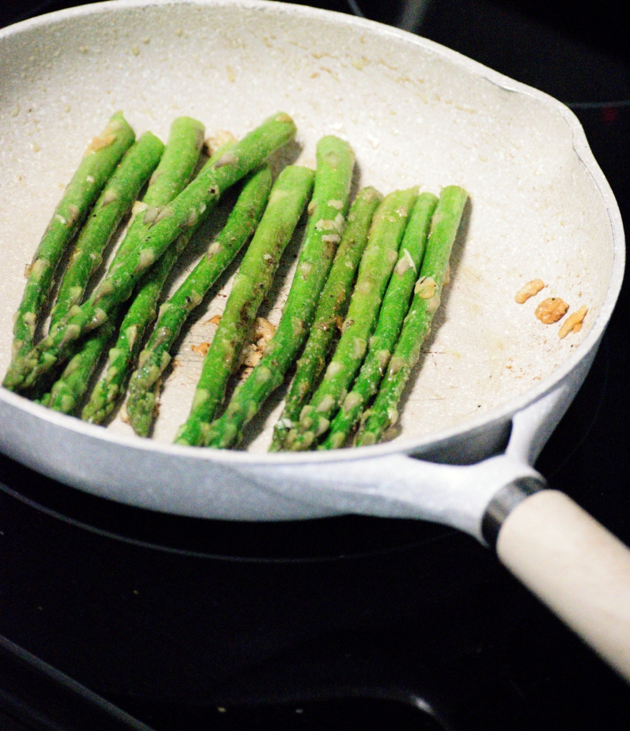 Pan-Roasted Parmesan Asparagus