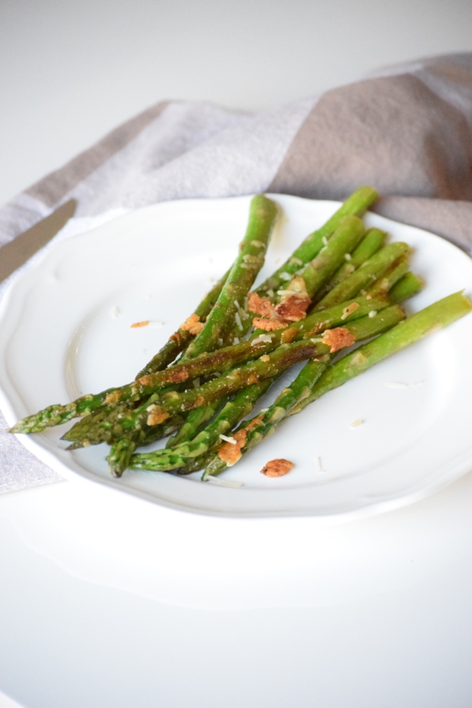 Pan Roasted Parmesan Asparagus