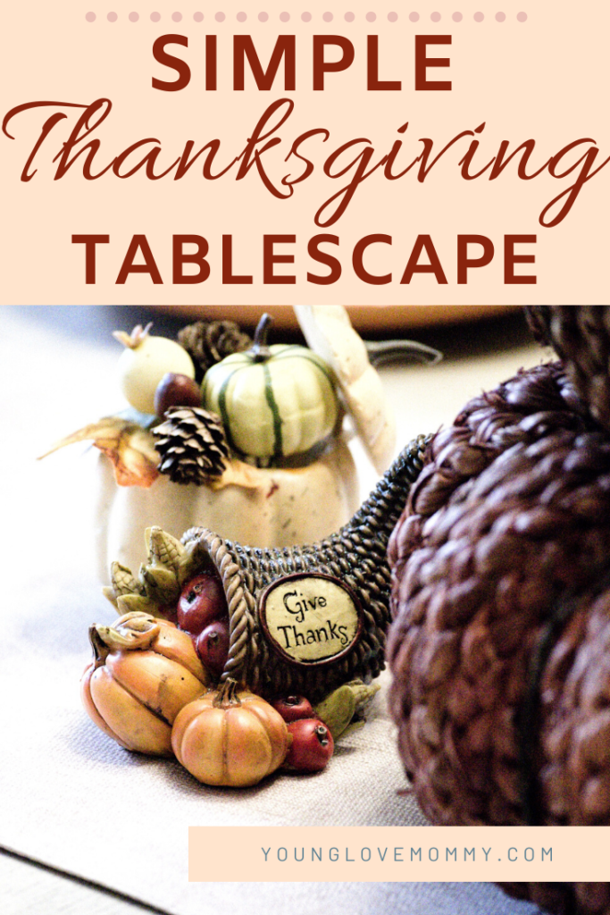 Simple Thanksgiving Tablescape | Young Love Mommy