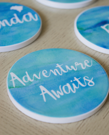 Beginner project using Cricut's Infusible ink on blank ceramic coasters