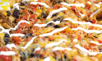 Sheet Pan Cheesy Nachos Recipe