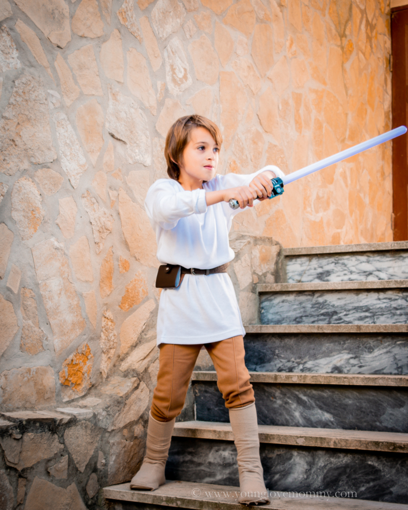 Luke Skywalker Kids Costume DIY 2